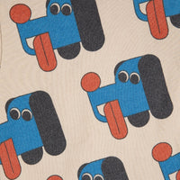Kids Doggy Mate All Over Zipped Hoodie - Parkette.