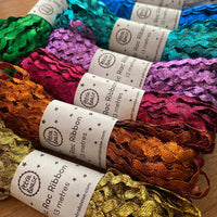Metallic Ric Rac Ribbon - Emerald Green - Parkette.