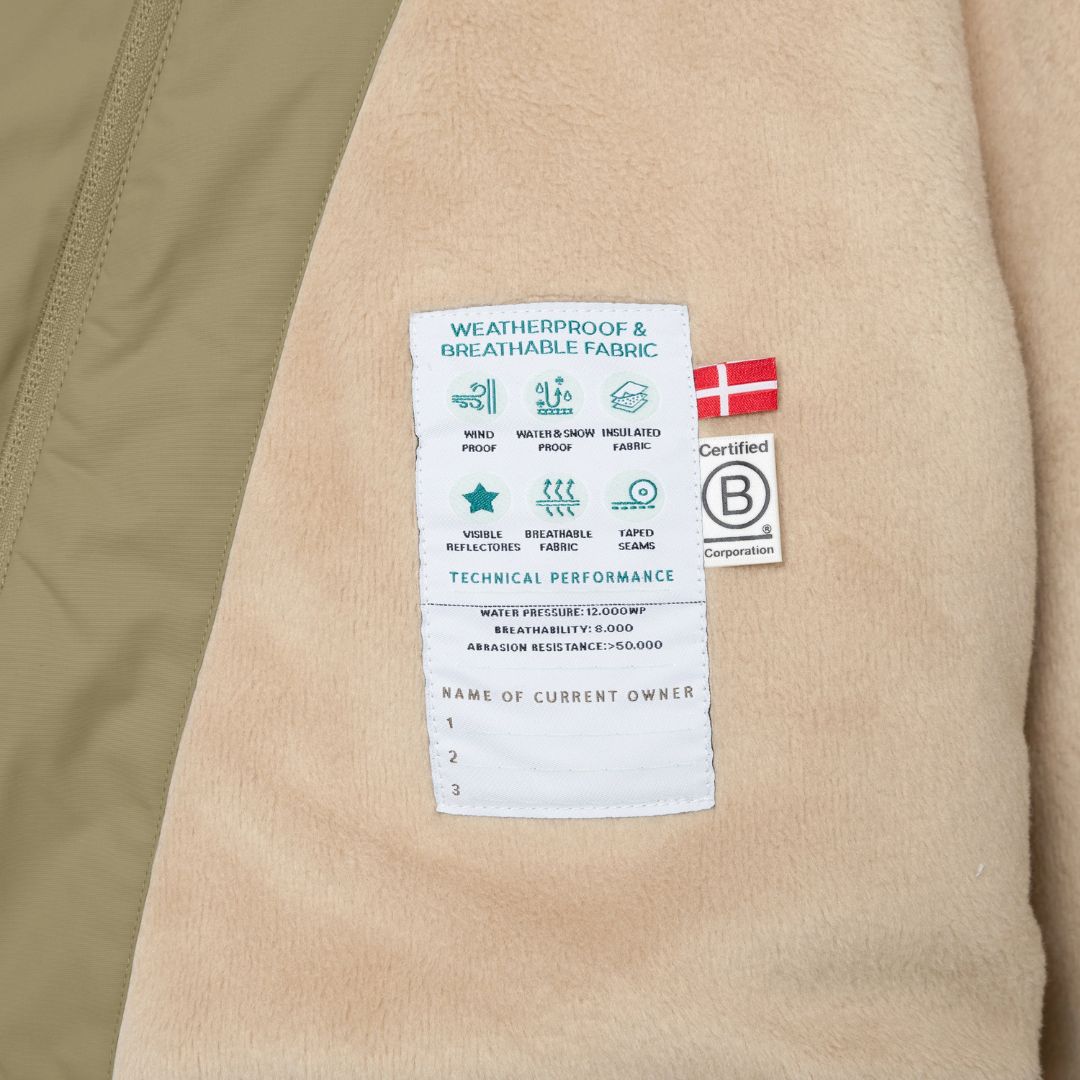 Matwang Fleece Lined Winter Jacket - Aloe Green - Parkette.