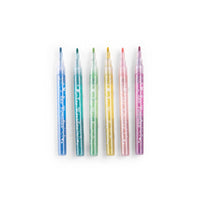 Les Rosalies 6 Glitter Felt Pens - Parkette.