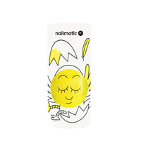 Nailmatic Kids Titi Neon Yellow Glitter Water-Based Nail Polish - Parkette.