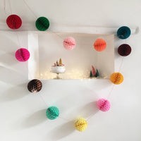 Bunting Ball Garland – Multi-Coloured - Parkette.
