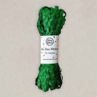 Metallic Ric Rac Ribbon - Emerald Green - Parkette.