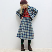 Blue Checkered Skirt - Parkette.