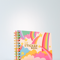 Hardcover Retro Style Sticker Book - Parkette.