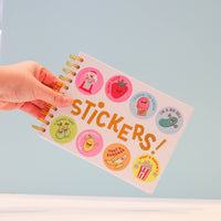 An 80's Sticker Collection Hardcover Sticker Book - Parkette.