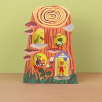 Little Log House Die Cut Card