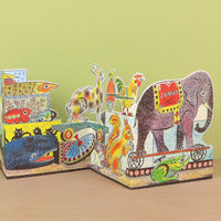 Polar Bear to Elephant Die Cut Card