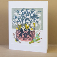 Snowdrops in a Coronation Mug Card
