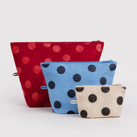 Go Pouch Set - Polka Dot Mix