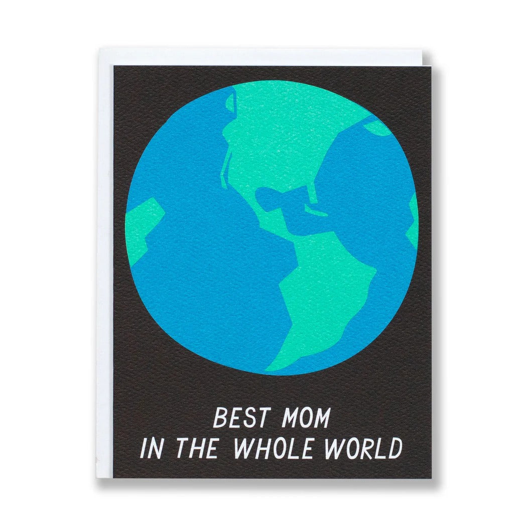 Best Mom in the Whole World Note Card - Parkette.