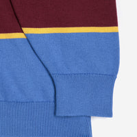 Striped Cotton Polo Jumper