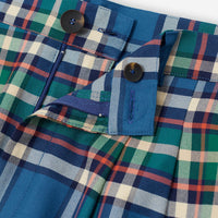 Tartan Flannel Pleated Pants