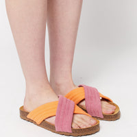 Pink Crossover Sandals - Parkette.