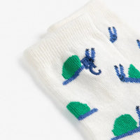 Baby Funny Snail All Over Short Socks - Parkette.