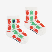Baby Lucky Fish All Over Short Socks - Parkette.