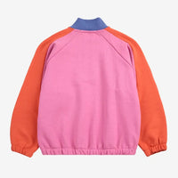 Kids Smiling Color Block 1/4 Zipped Sweatshirt - Parkette.