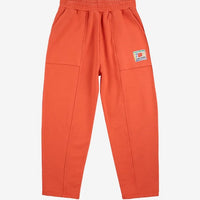 Kids Smiling Red Jogging Pants - Parkette.