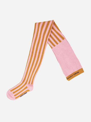 THIN STRIPES PINK TIGHTS - Parkette.