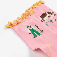 Kids Farm Adventure Ruffled Short Socks - Parkette.