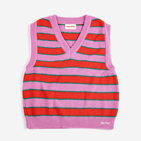 Striped V-Neck Vest