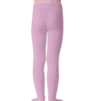 Louise Ribbed Tights - Rose Dragée