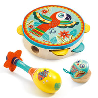 Animambo Tambourine Maraca Castanet Set - Parkette.