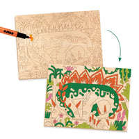 Dino World Colouring Set
