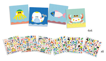 Create with stickers - Sea creatures - Parkette.