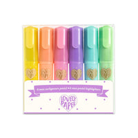6 Mini Highlighters - Pastel - Parkette.