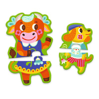 Puzzle Trio - Big and Small on the Farm - Parkette.