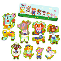Puzzle Trio - Big and Small on the Farm - Parkette.