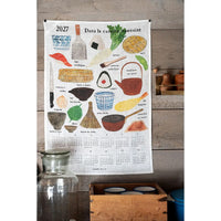 Dans La Cuisine Japonaise 2027 Linen Calendar - Parkette.