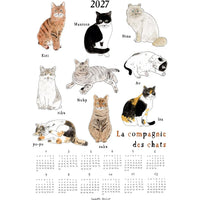 The Cat Company 2027 Linen Calendar - Parkette.