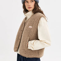 Adult Merino Wool Vest - Hazelnut