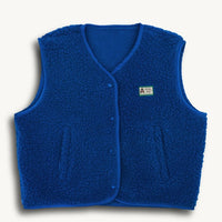Kids Merino Wool Vest - Cobalt Blue - Parkette.