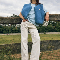 Adult Merino Wool Vest - Ice Blue - Parkette.