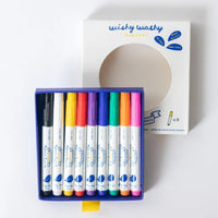 Wishy Washy Washable Dry Erase and Window Markers - Set of 9
