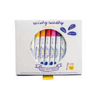 Wishy Washy Mini Washable Dry Erase and Window Markers - Set of 12