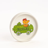 Magpie x Richard Scarry Picklecar Round Trinket Dish