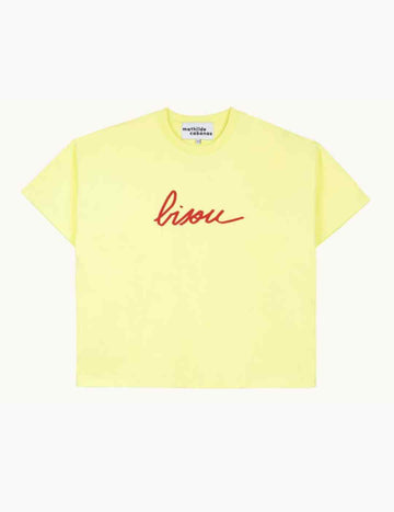 Oversized Yellow Bisou Tee - Parkette.