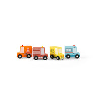 Avenue Du Moulin Set of 4 Wooden Trucks - Parkette.