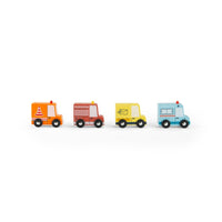 Avenue Du Moulin Set of 4 Wooden Trucks - Parkette.