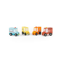 Avenue Du Moulin Set of 4 Wooden Trucks - Parkette.