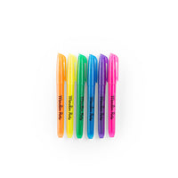 Les Loufoques 6 Neon Felt Pens - Parkette.