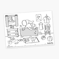 Les Popipop 40 Placemats to Colour - Parkette.