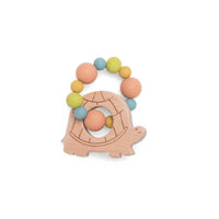 Trois Petits Lapins Turtle Teething Ring Rattle - Parkette.