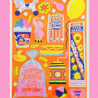 Funfair Riso Print
