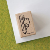 Bunny Pencil Stamp