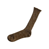 Hemp Cotton Ribbed Socks - Khaki